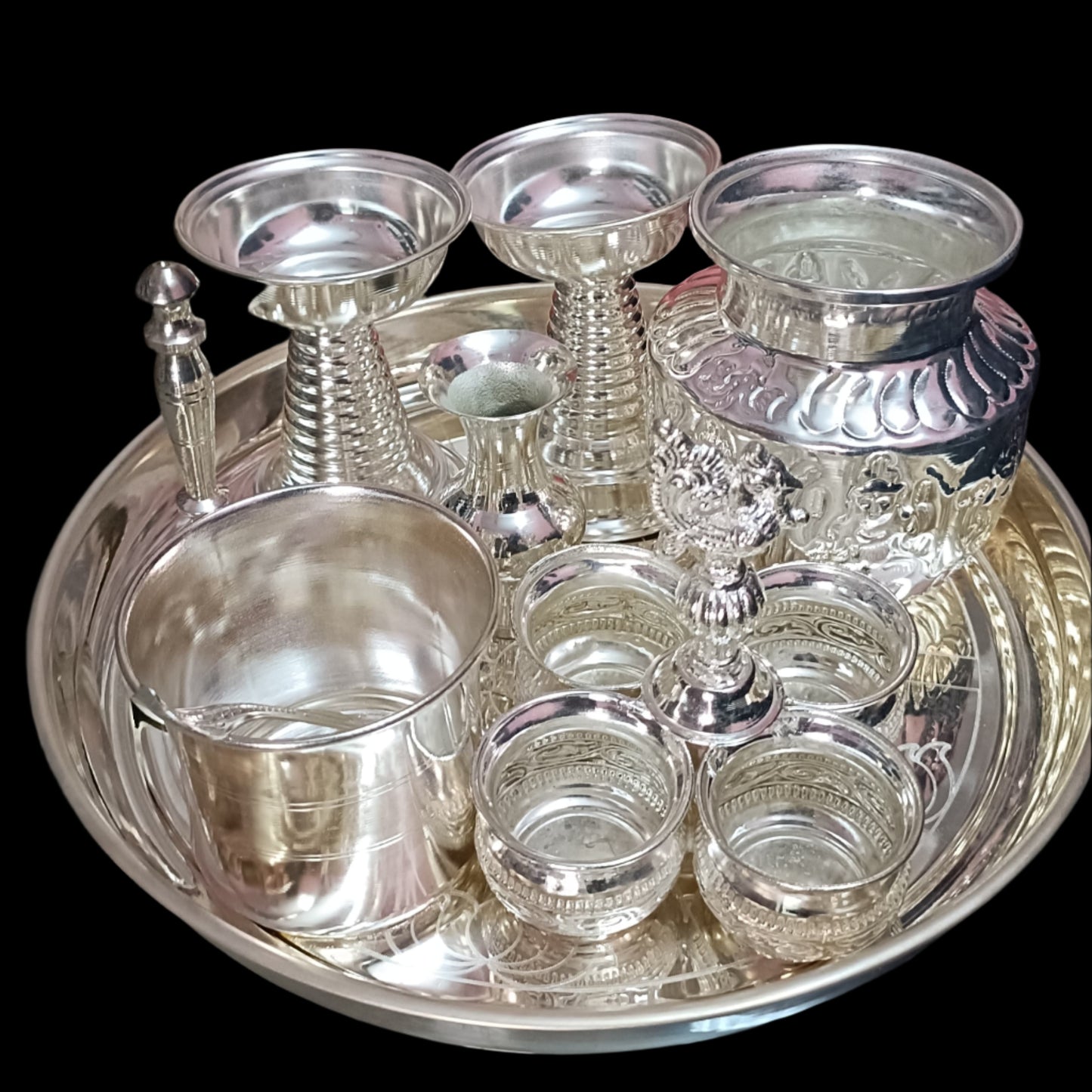Pooja set with 4cup Panchwala