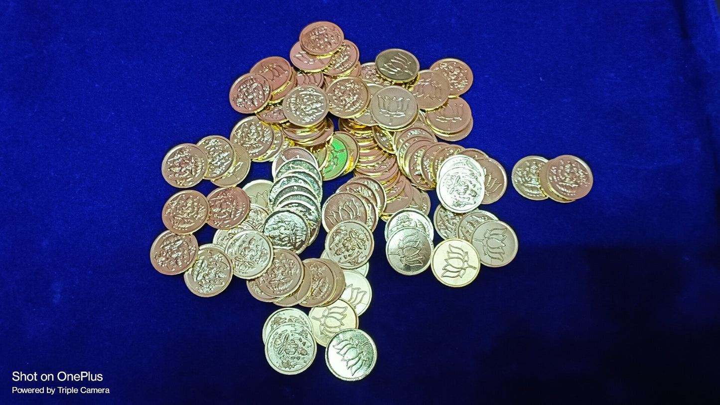 108 Lakshmi Coins for Pooja