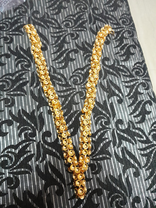 Gold Flower mala