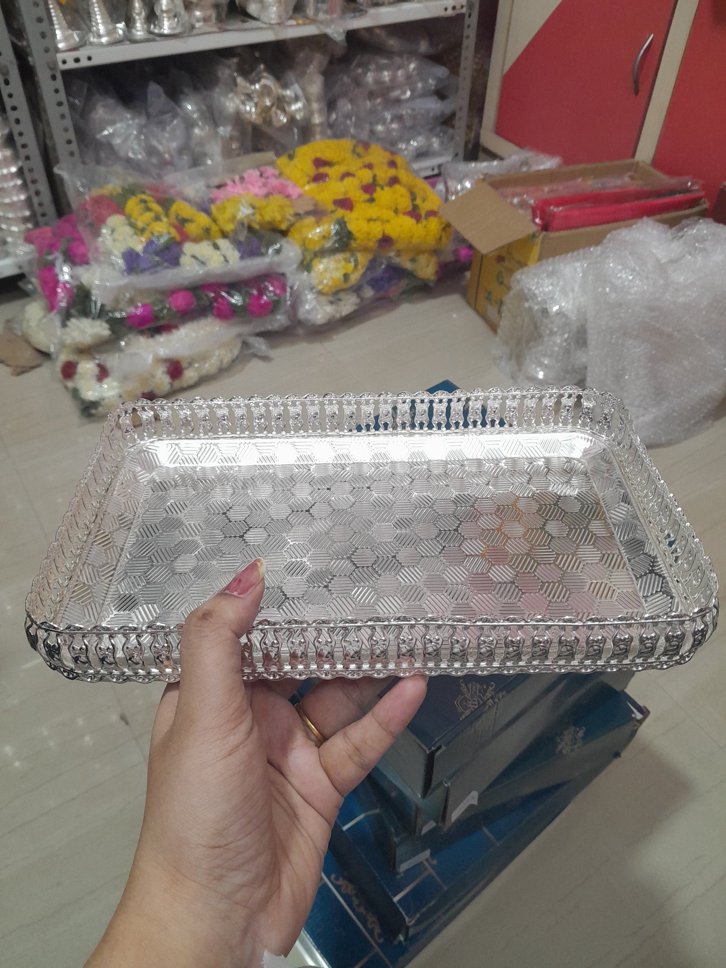 German Silver Rectangular Plate