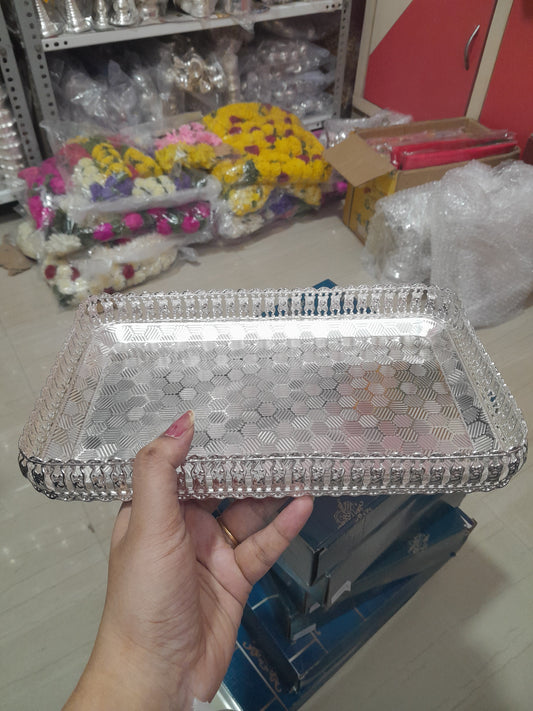 German Silver Rectangular Plate