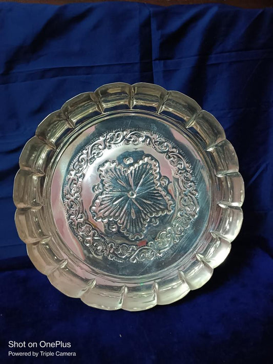 Designer Plate with flower cut-14 inch
