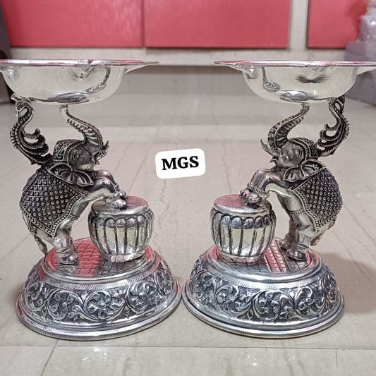 Elephant Diyas with Drum base