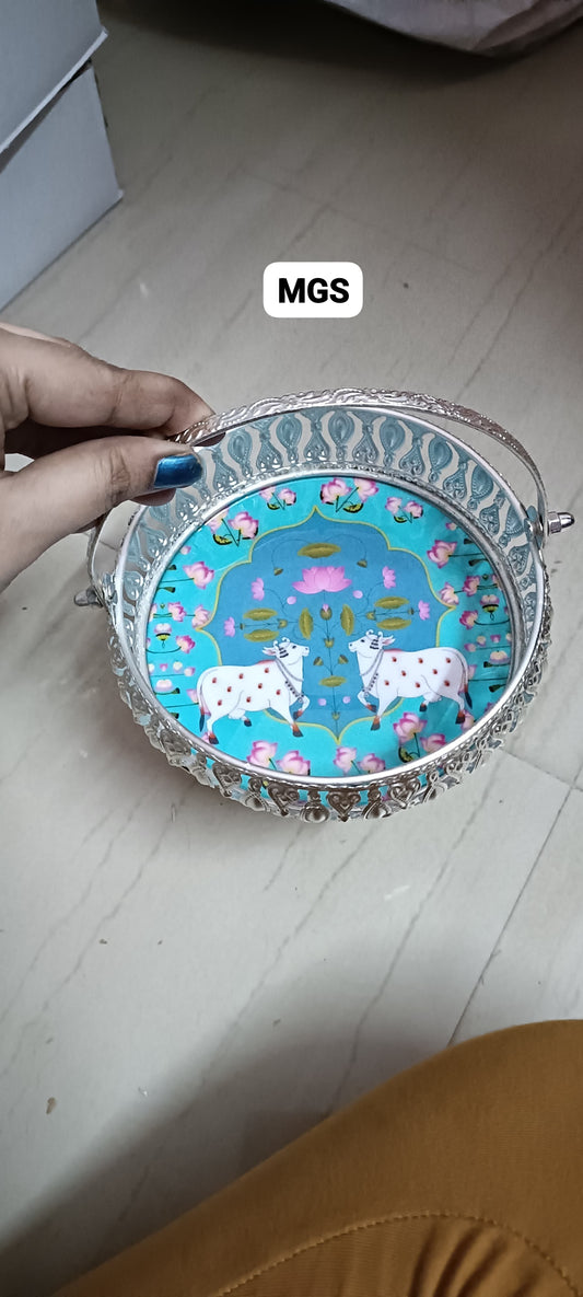 Pichwai Printed Basket