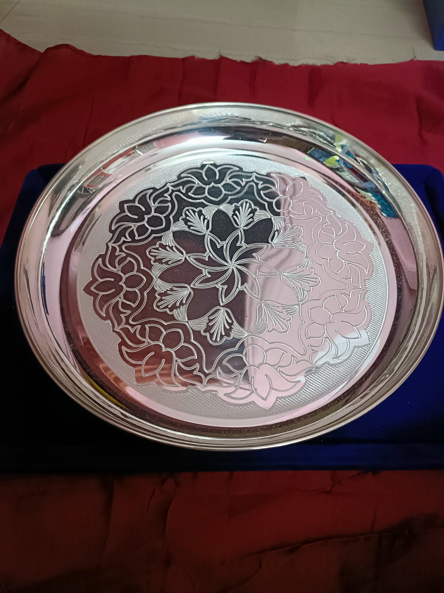 Traditional Silver design Plate