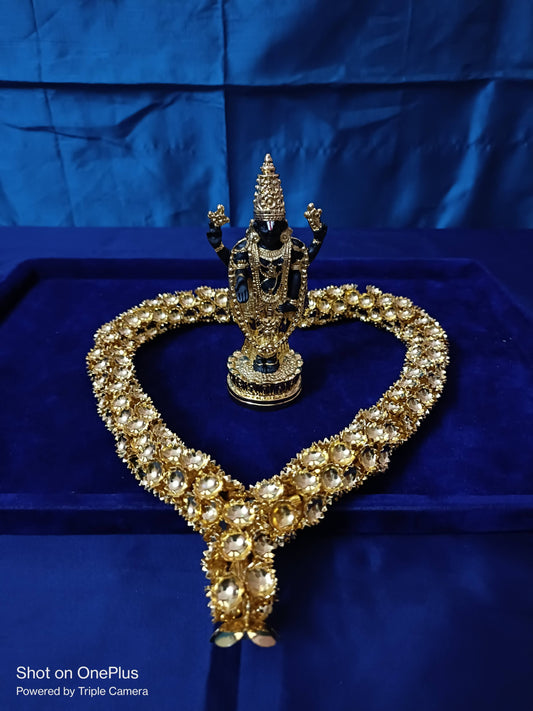 Balaji idol with Flower mala