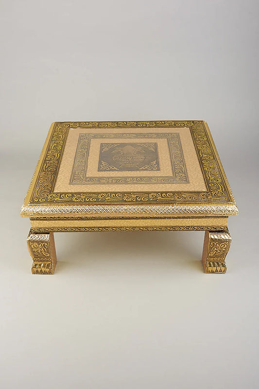 15X15 icnh Gold Peetam with transparent Sheet.