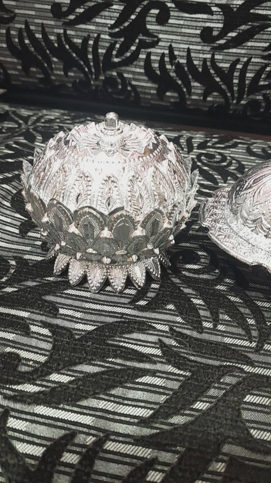 Bowls coated with german silver