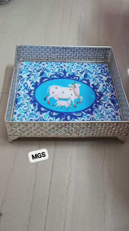 Printed Sqaure tray 10inch