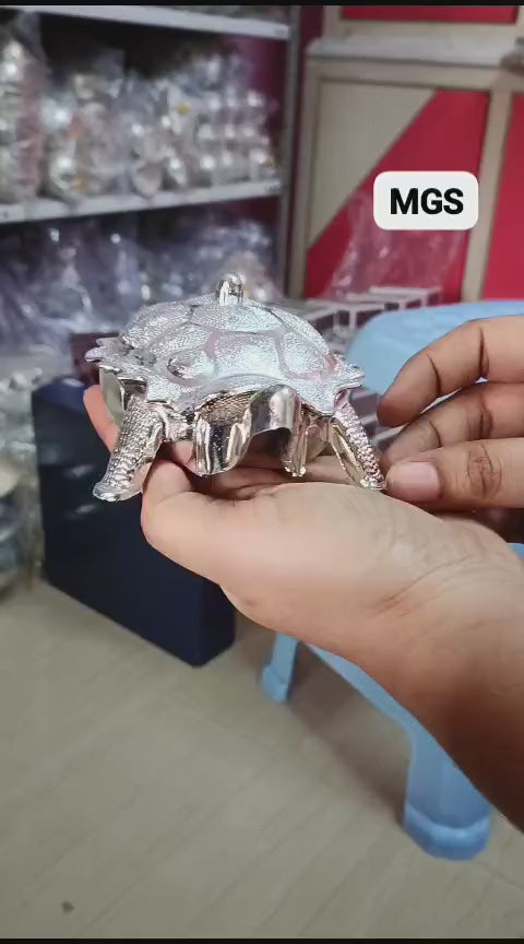 Tortoise haldi kumkum holder